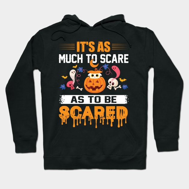 Halloween Pumpkin Scared Hoodie by Lin-Eve